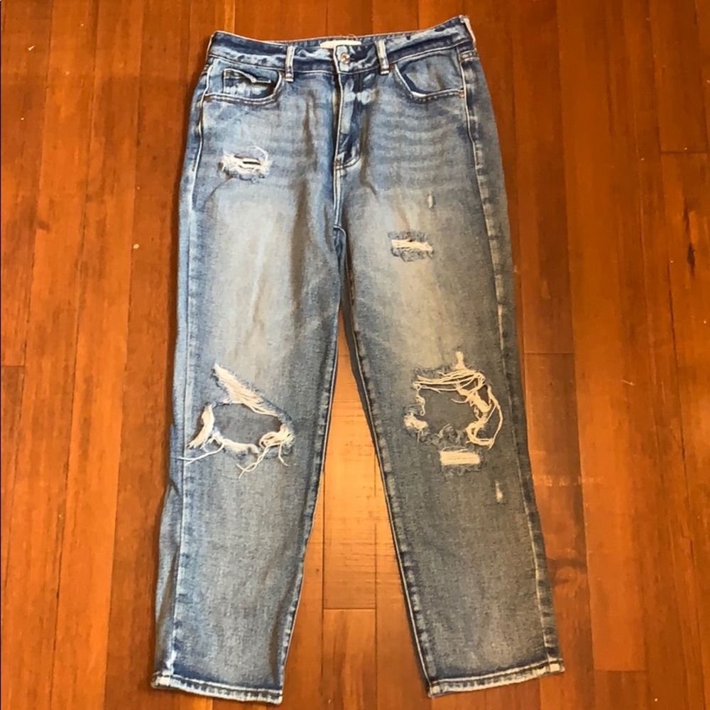 Pac sun cropped mom jeans